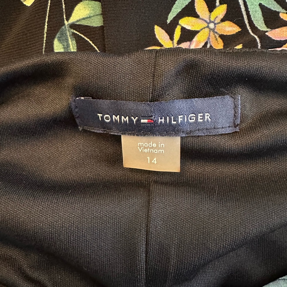 Tommy Hilfiger Navy Floral Sleeveless Sheath Midi Dress Women's Size 12- NWT - Picture 5 of 5